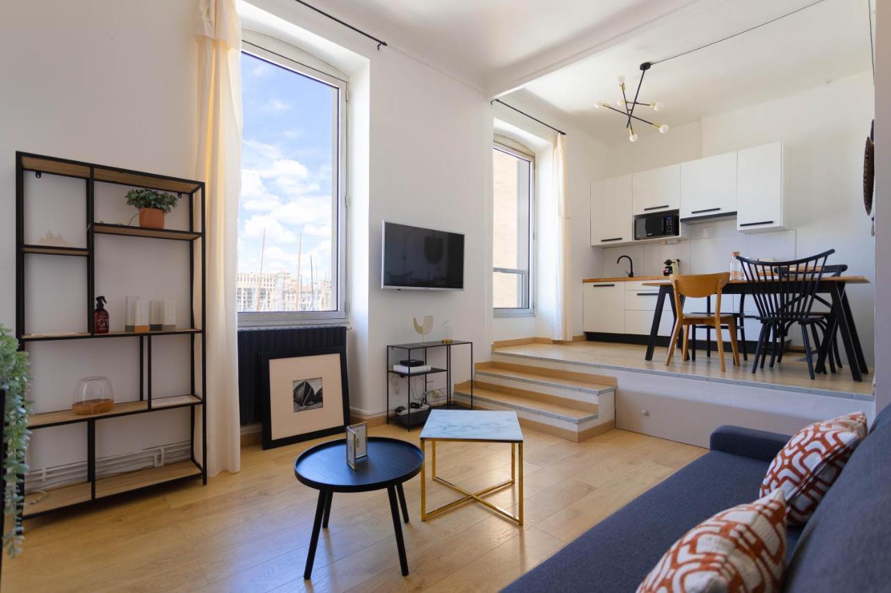 Le Rive Neuve Standing Vieux-Port - Appartement 1 Chambre 4 Pers Vue Mer Clim Marseille Kültér fotó
