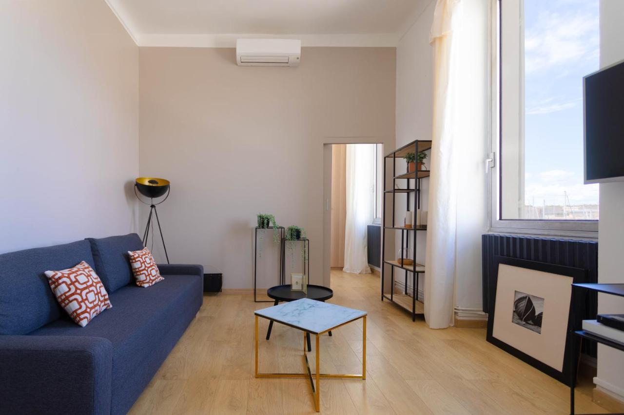 Le Rive Neuve Standing Vieux-Port - Appartement 1 Chambre 4 Pers Vue Mer Clim Marseille Kültér fotó