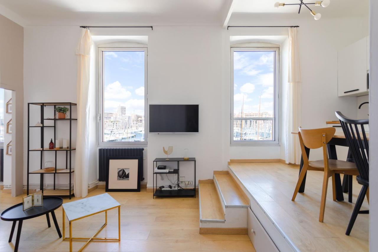 Le Rive Neuve Standing Vieux-Port - Appartement 1 Chambre 4 Pers Vue Mer Clim Marseille Kültér fotó